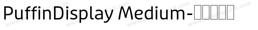 PuffinDisplay Medium字体转换